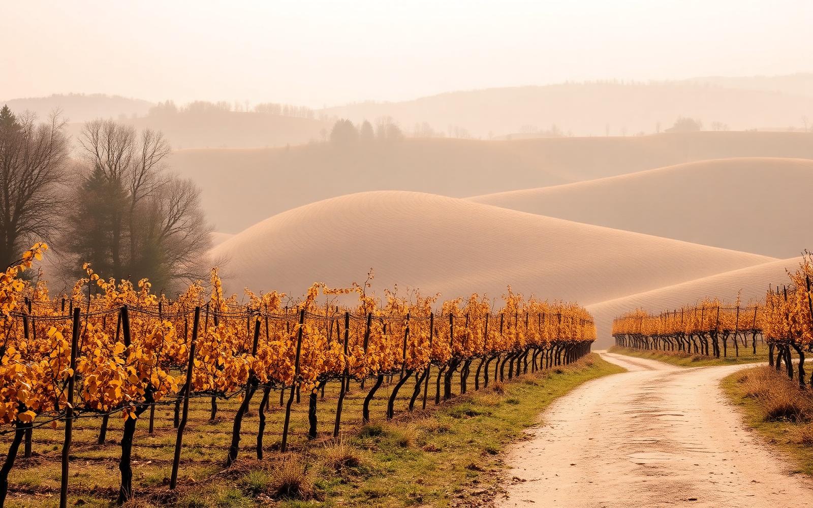 Weinberge des Bio-Weinguts Volz und Sohn in Essingen in der Südpfalz